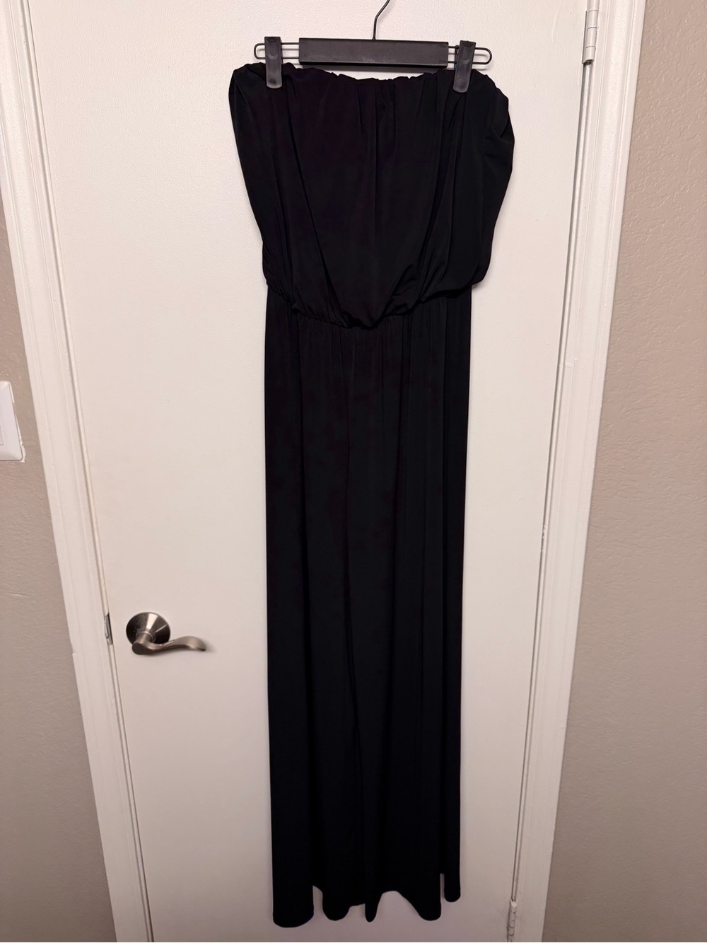 Ariella Strapless Black Jumpsuit Dress